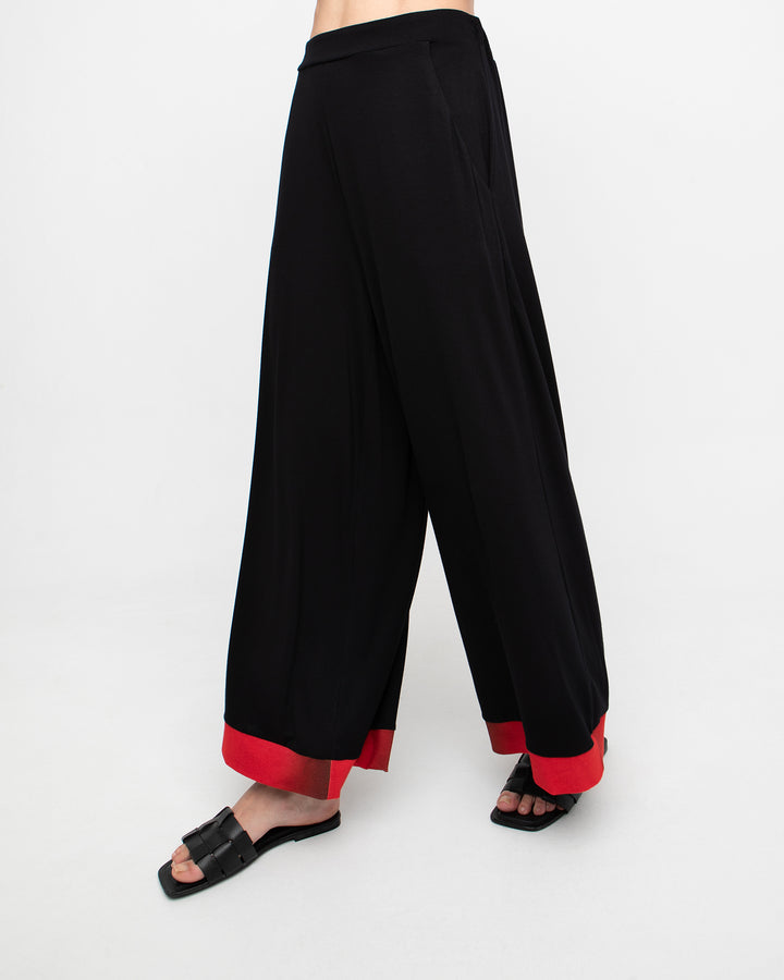 Ozai N Ku Valeria Palazzo Pants, Black