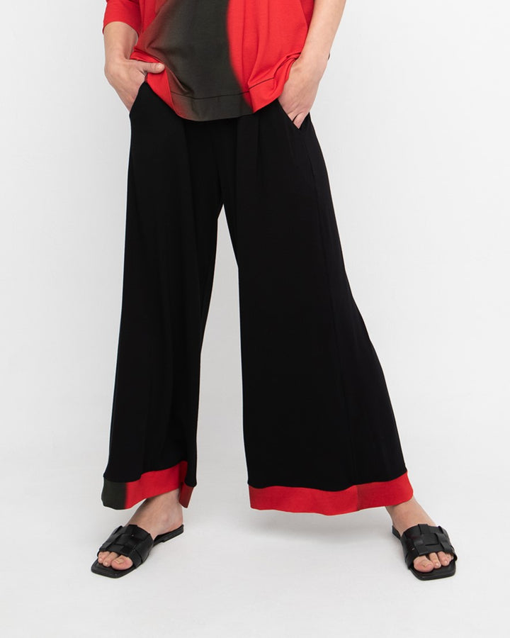 Ozai N Ku Valeria Palazzo Pants, Black