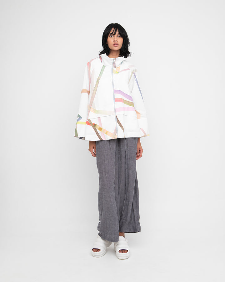 Ozai N Ku Hi-Note Jacket, Trip White