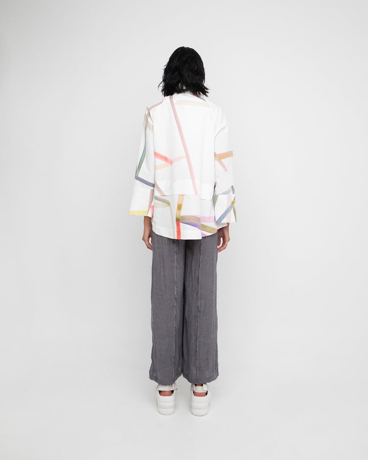 Ozai N Ku Hi-Note Jacket, Trip White