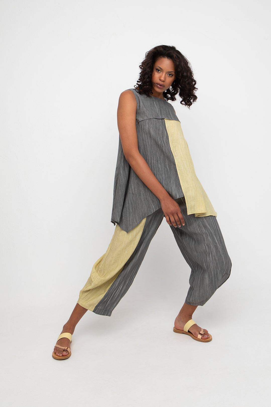 Ozai N Ku Laurel Reversible Tank, Butter/Slate