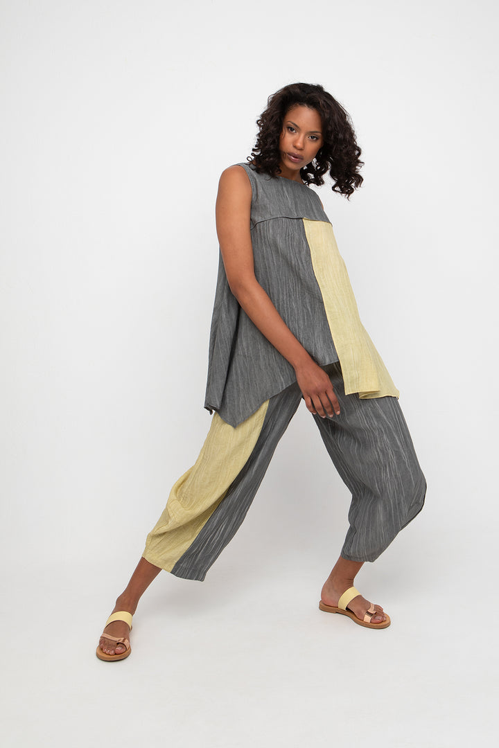 Ozai N Ku Laurel Reversible Tank, Butter/Slate