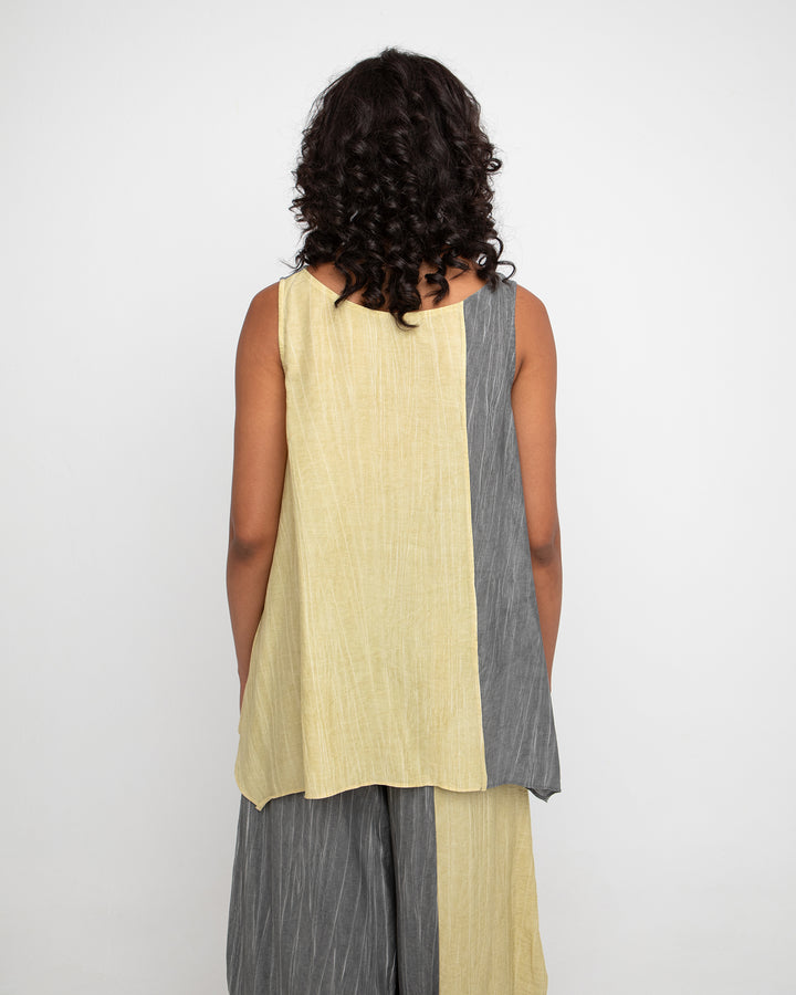 Ozai N Ku Laurel Reversible Tank, Butter/Slate