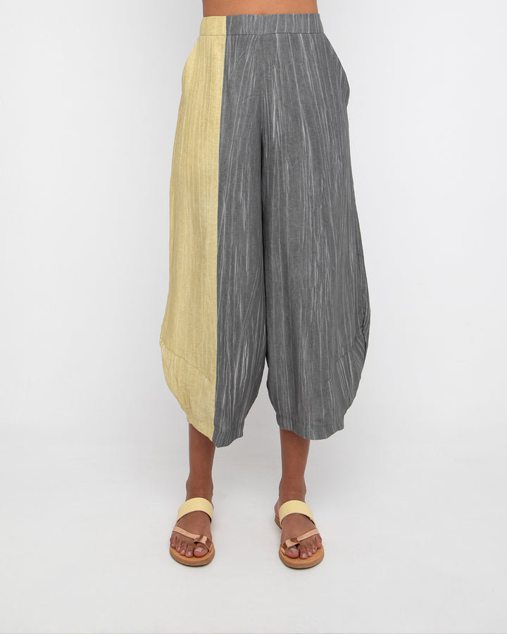 Ozai N Ku Lookout Lantern Pants, Slate/Butter