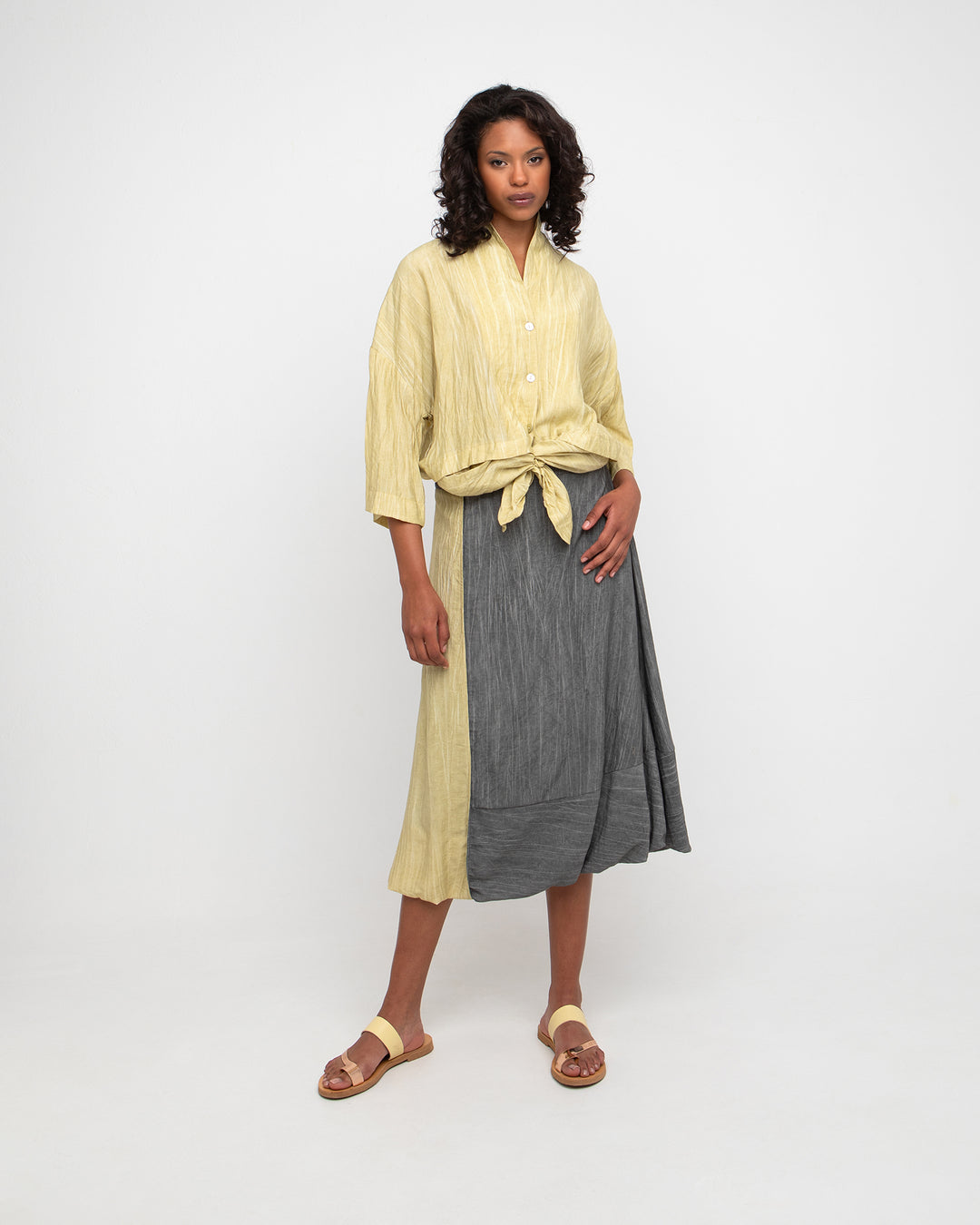 Ozai N Ku Greenwich Shirt, Butter Yellow