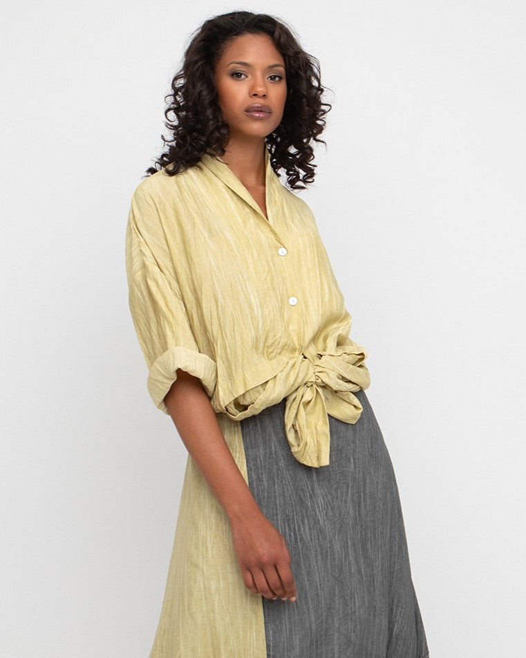 Ozai N Ku Greenwich Shirt, Butter Yellow