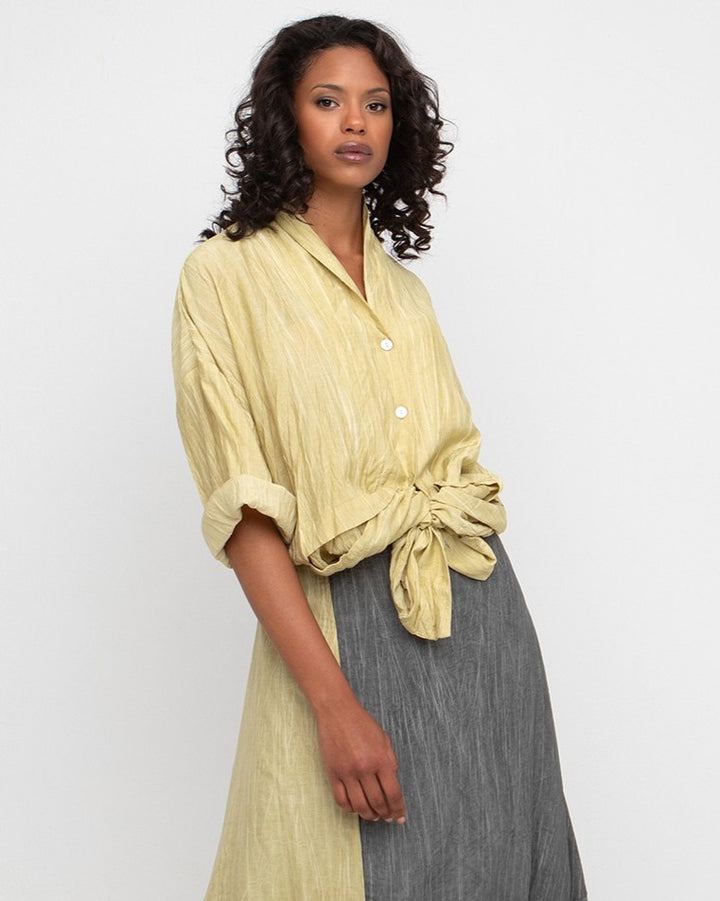 Ozai N Ku Greenwich Shirt, Butter Yellow