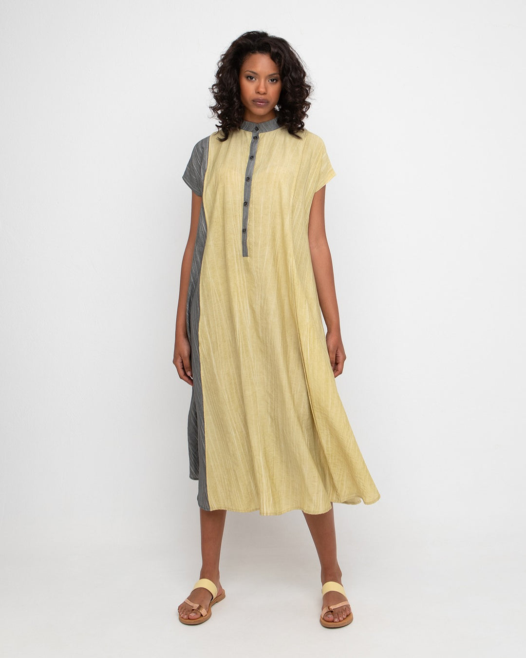 Ozai N Ku Easy Rider Dress, Butter/Slate