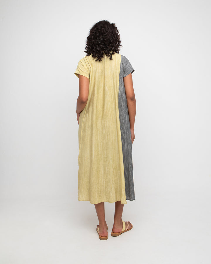 Ozai N Ku Easy Rider Dress, Butter/Slate