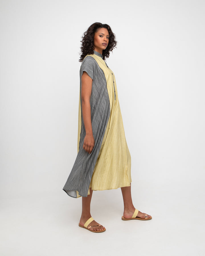 Ozai N Ku Easy Rider Dress, Butter/Slate