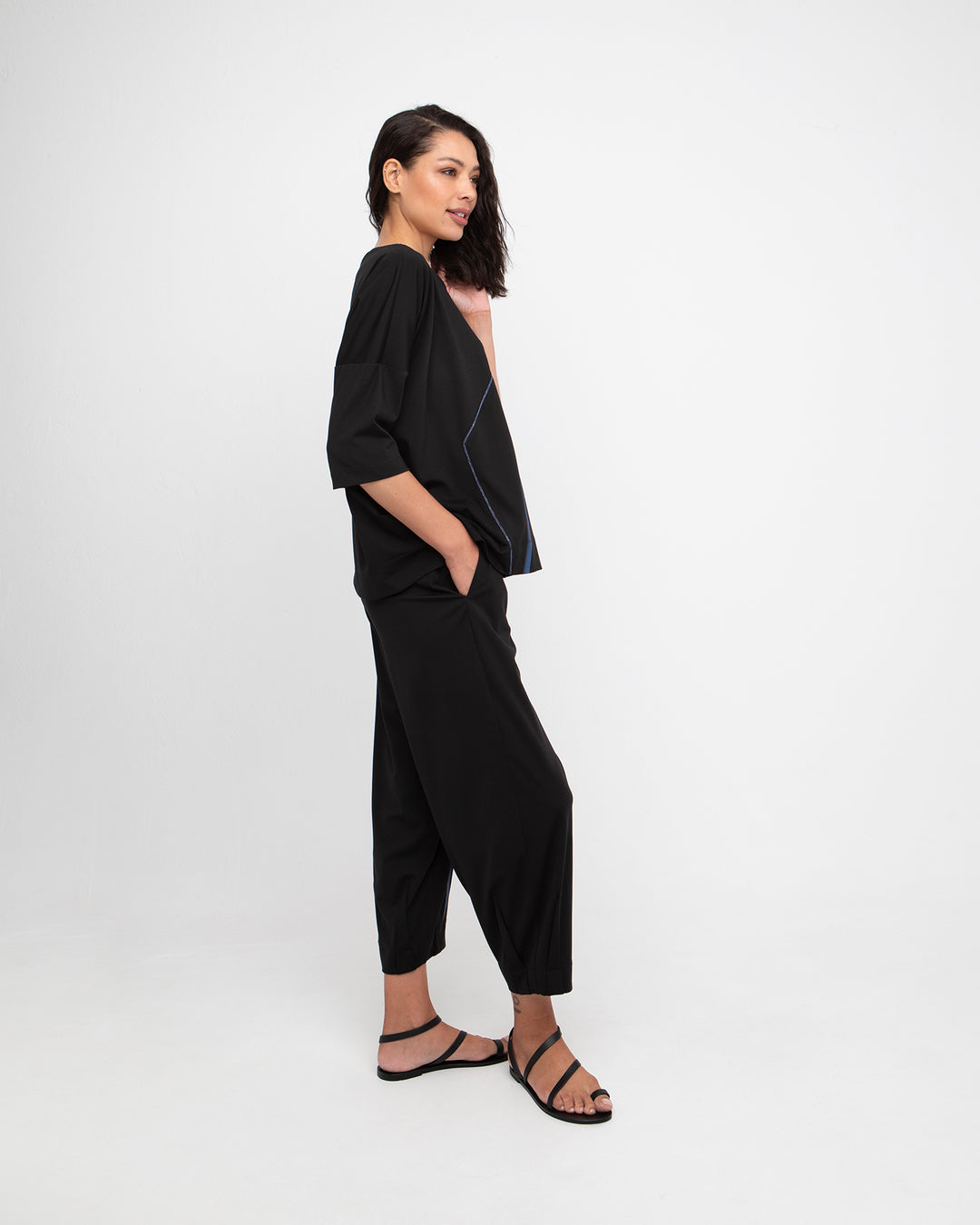 Ozai N Ku Icho Lantern Pants, Black