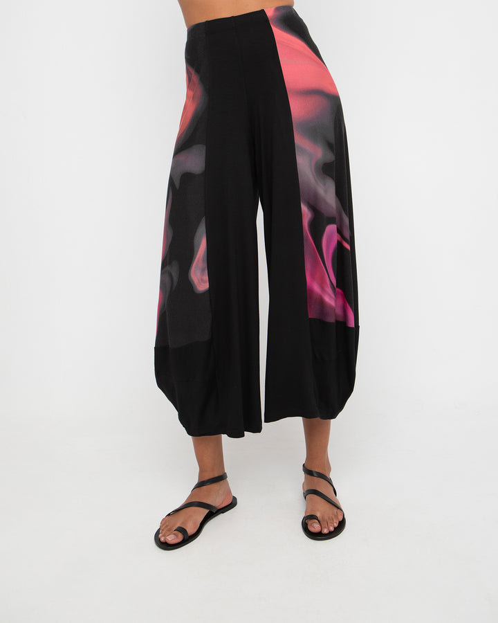 Ozai N Ku Fillmore Lantern Pants, Rose Swirl