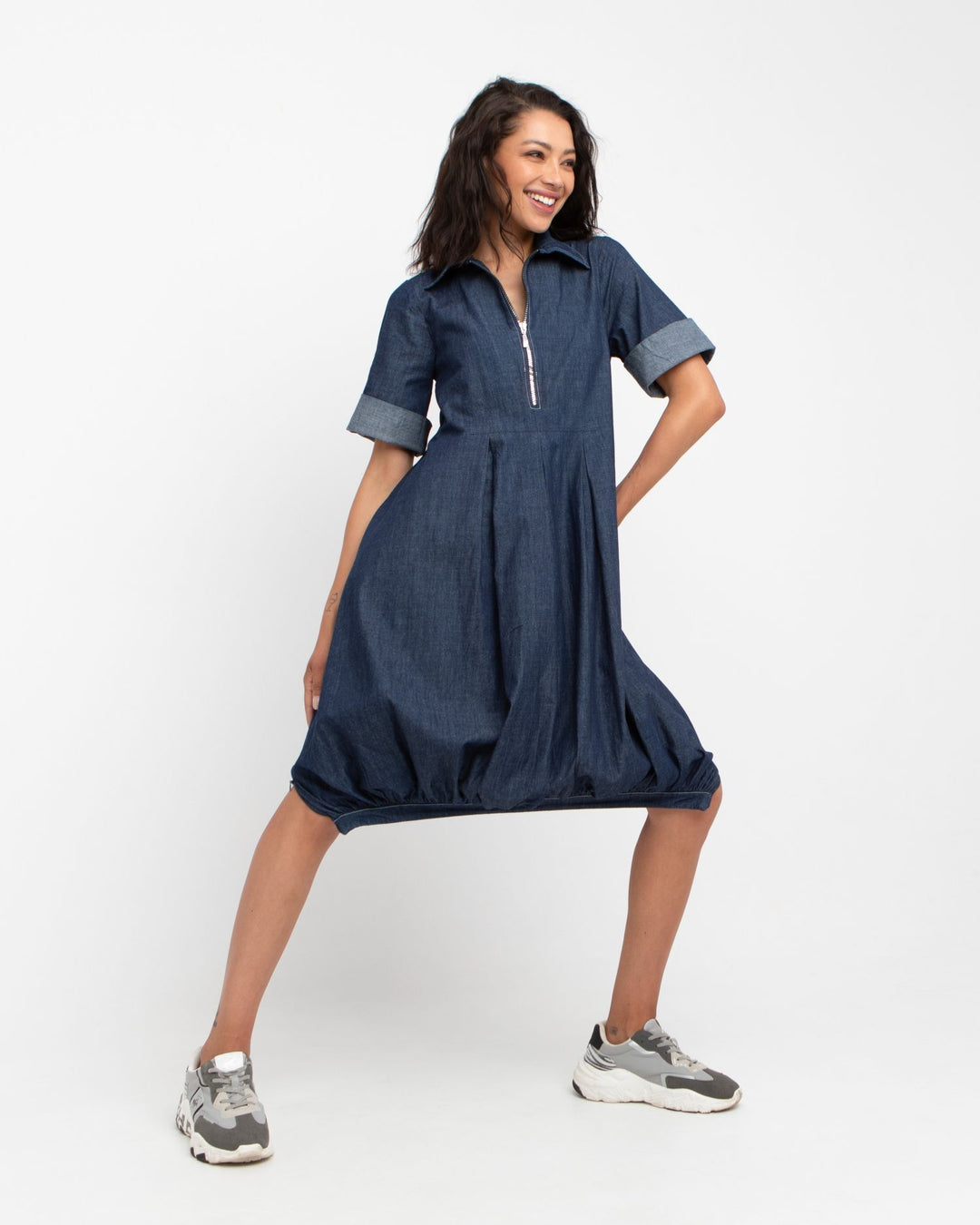alembika denim dress Alembika Ozai N Ku Kyan Dress, Denim Denim / XXL (US 14)