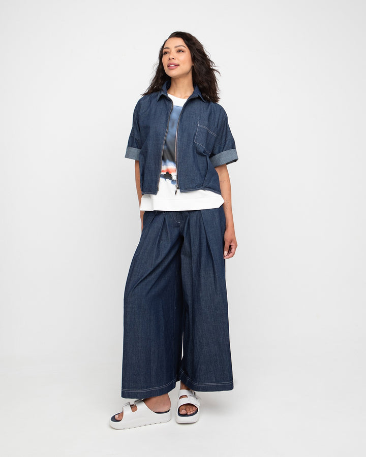 Ozai N Ku Nema Wide Trouser, Denim