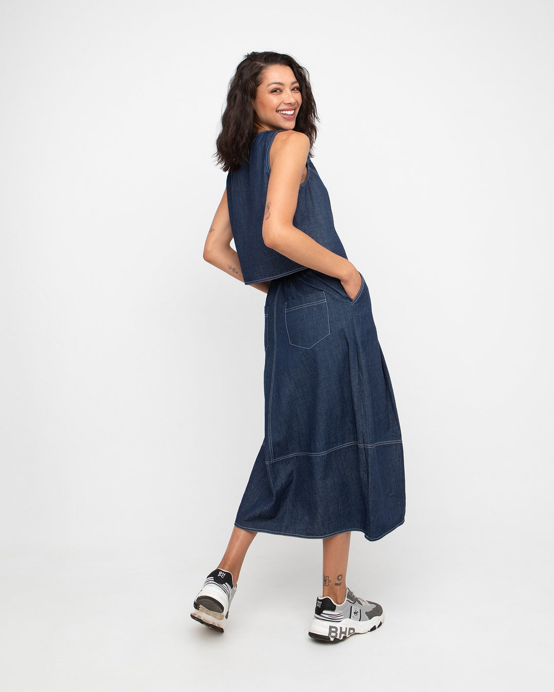 Ozai N Ku Ergo Zip Vest, Denim