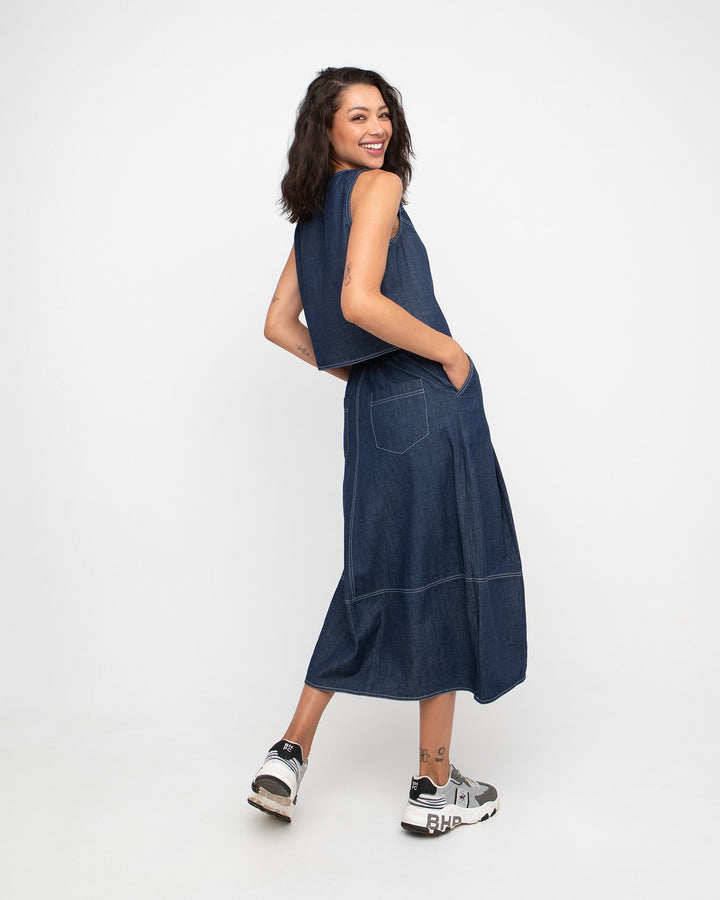 Ozai N Ku Ergo Zip Vest, Denim