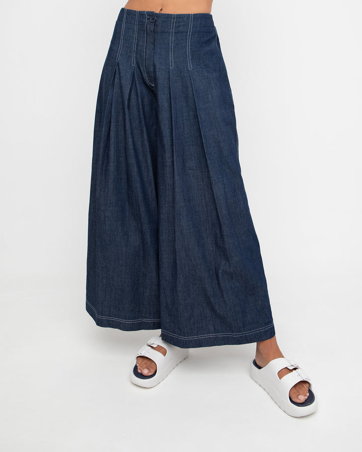 Ozai N Ku Nema Wide Trouser, Denim