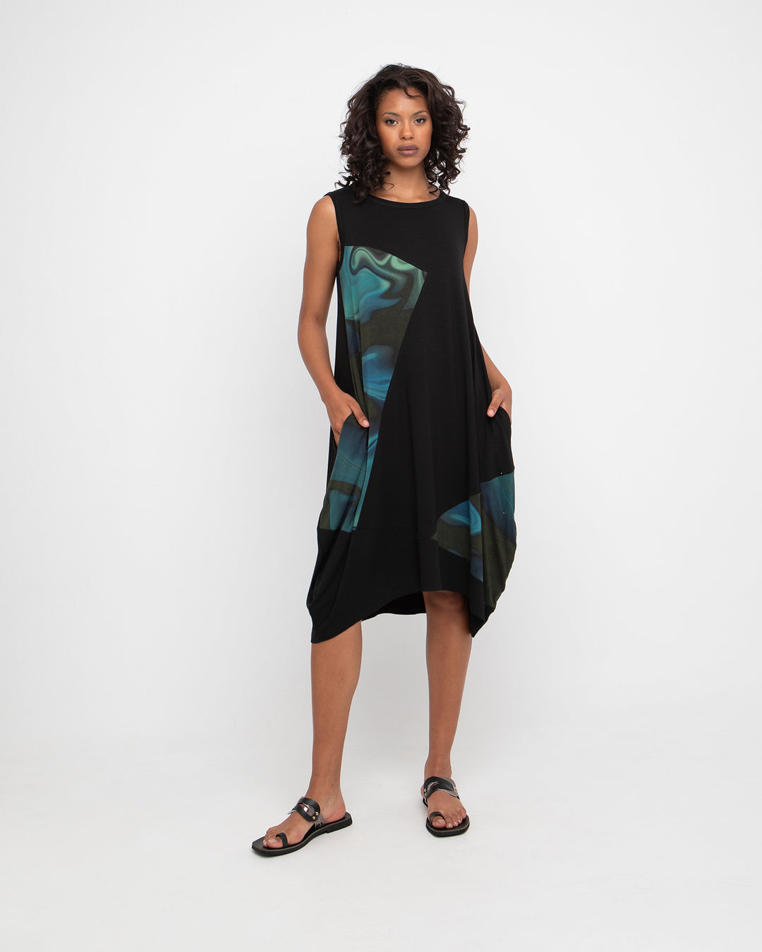 Ozai N Ku Avalon Dress, Blue Swirl