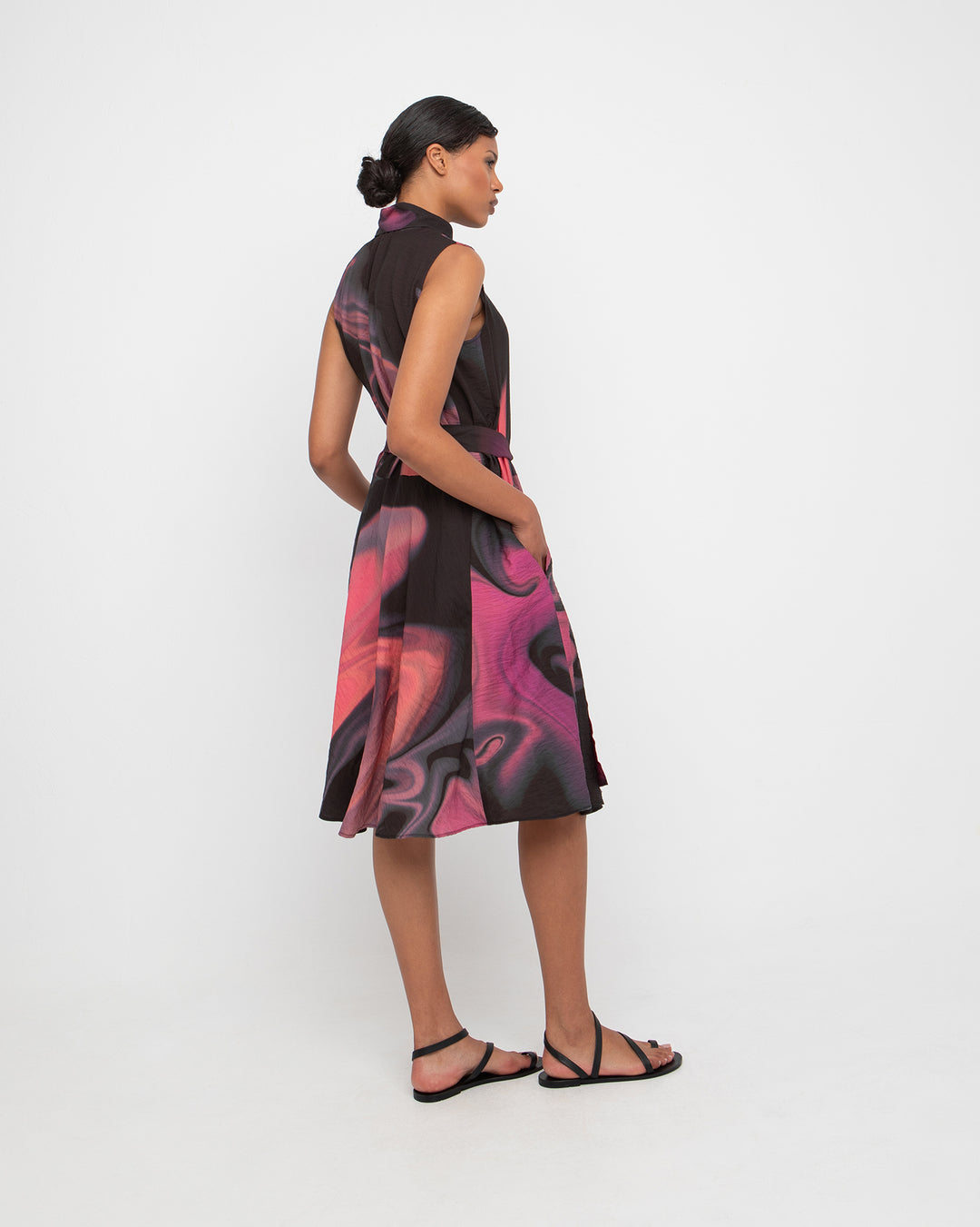 Ozai N Ku Dandie Shirtdress, Rose Swirl