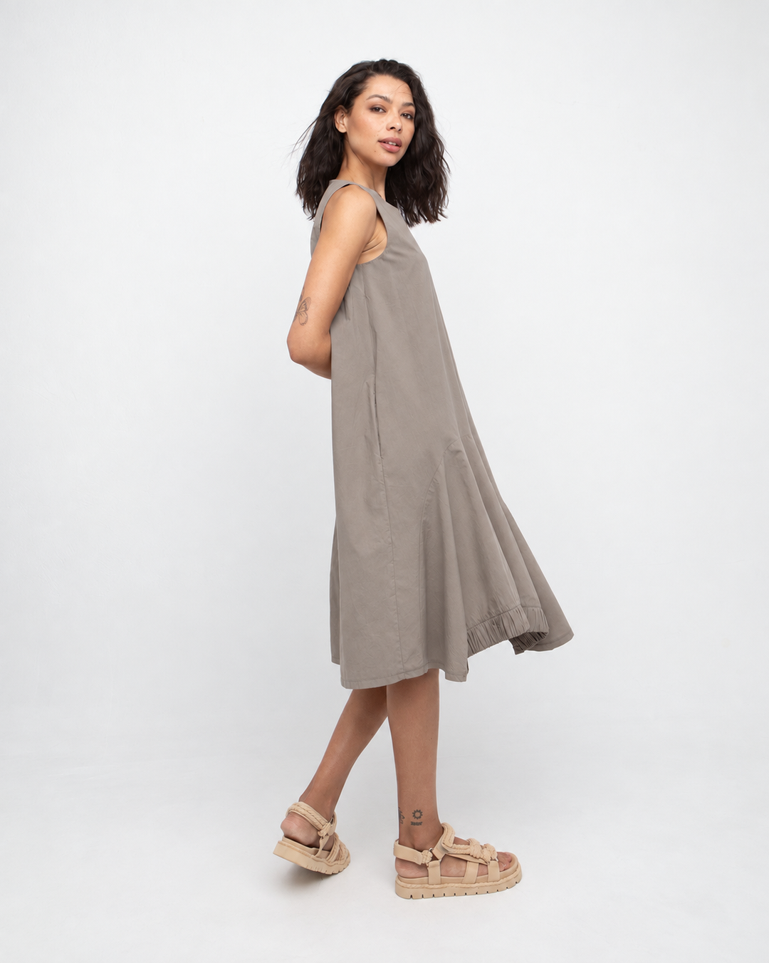 Ozai N Ku Luma Dress, Olive
