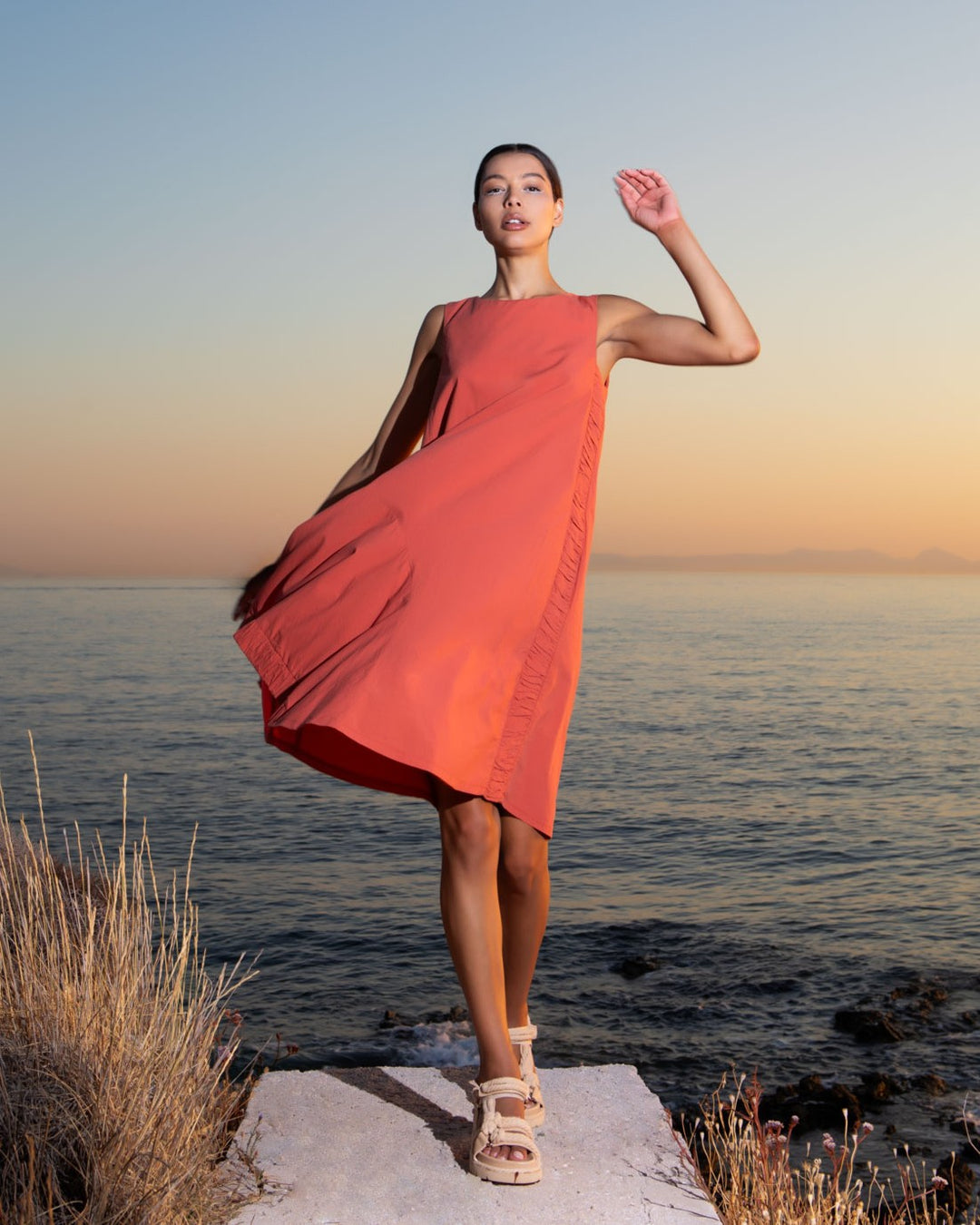 Ozai N Ku Luma Dress, Chili