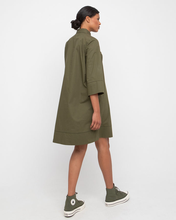 Ozai N Ku Carrier Shirtdress, Olive