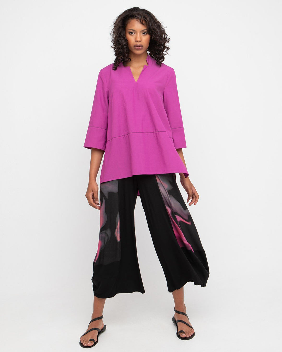 Ozai N Ku Fillmore Lantern Pants, Rose Swirl