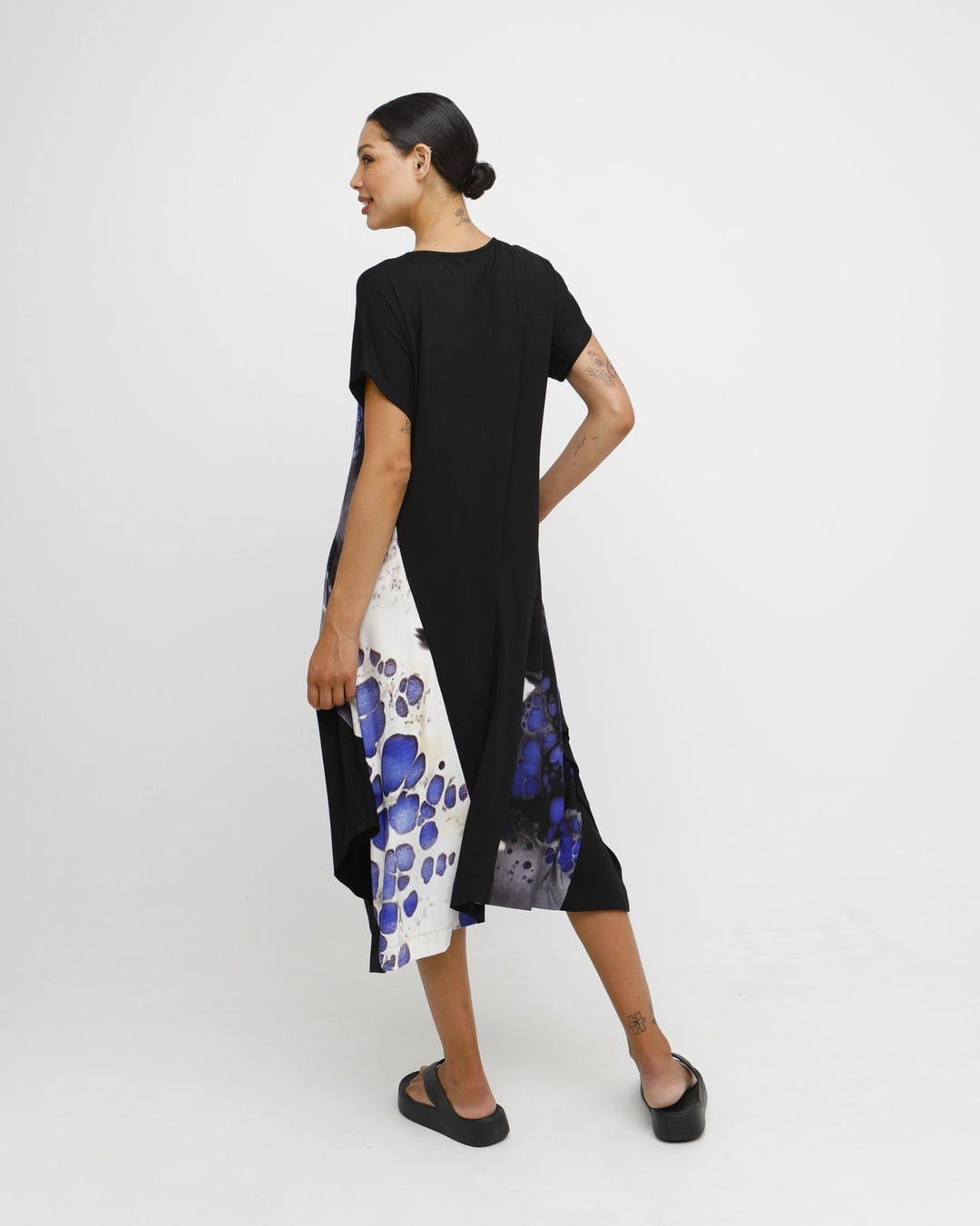 Ozai N Ku Poro Dress, Black/Lapis