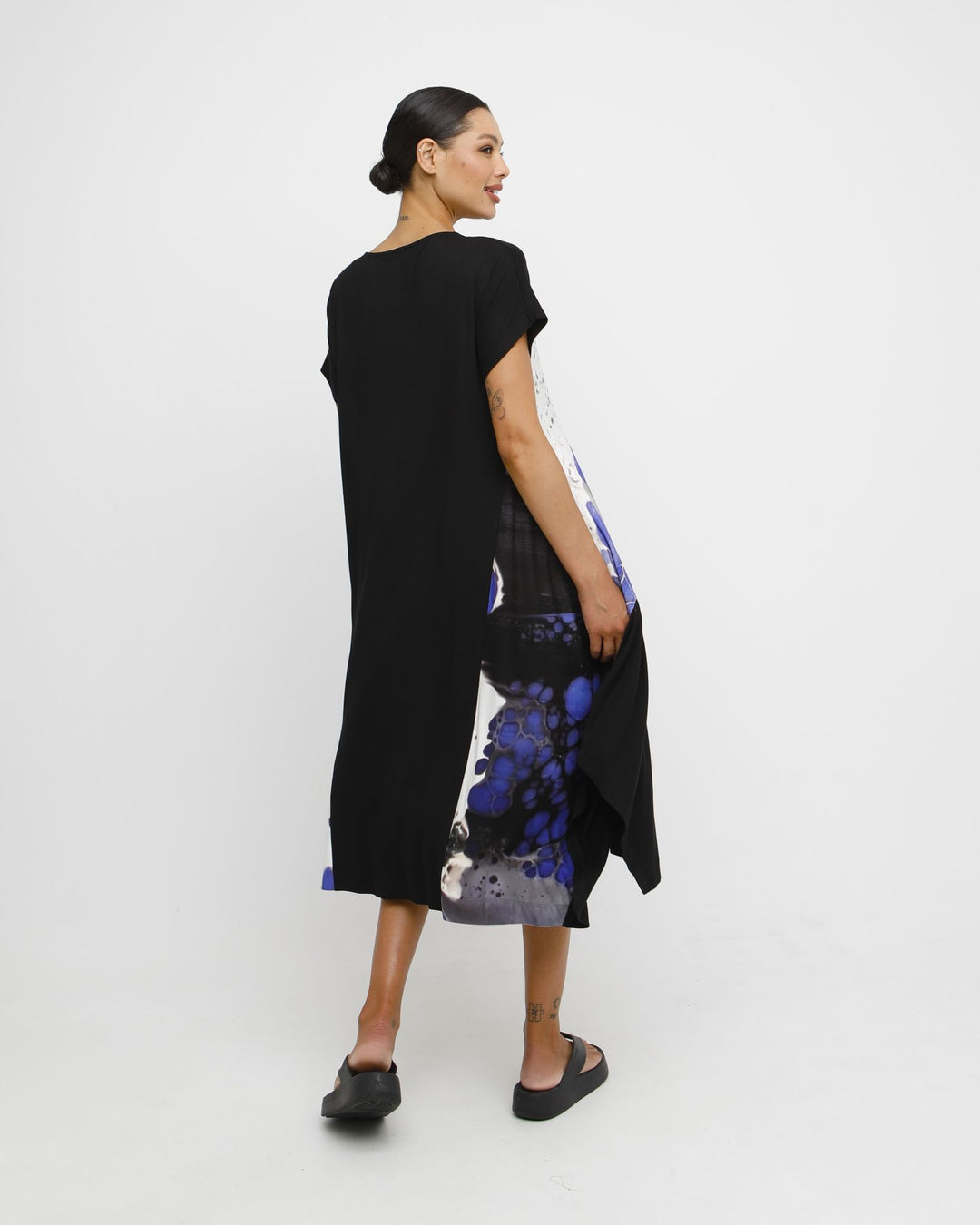 Ozai N Ku Poro Dress, Black/Lapis