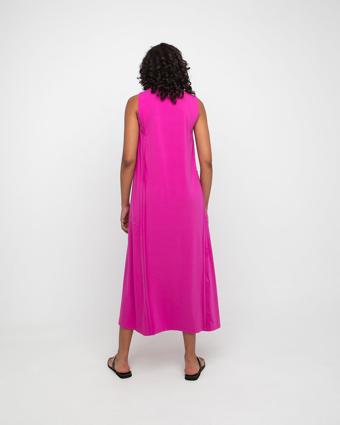 Ozai N Ku Vanguard A-Line Dress, Fuchsia