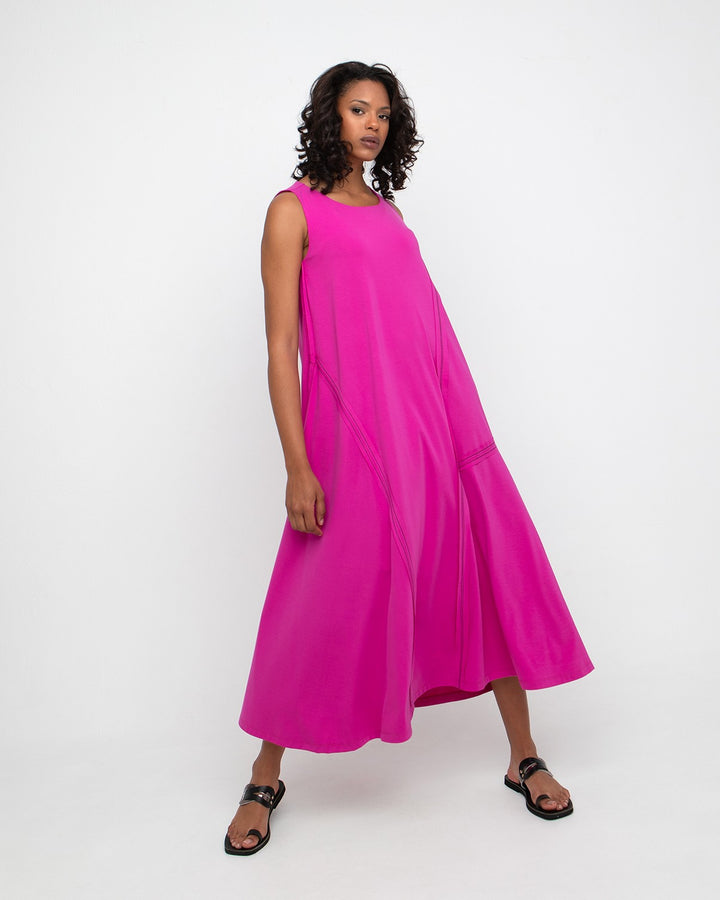 Ozai N Ku Vanguard A-Line Dress, Fuchsia