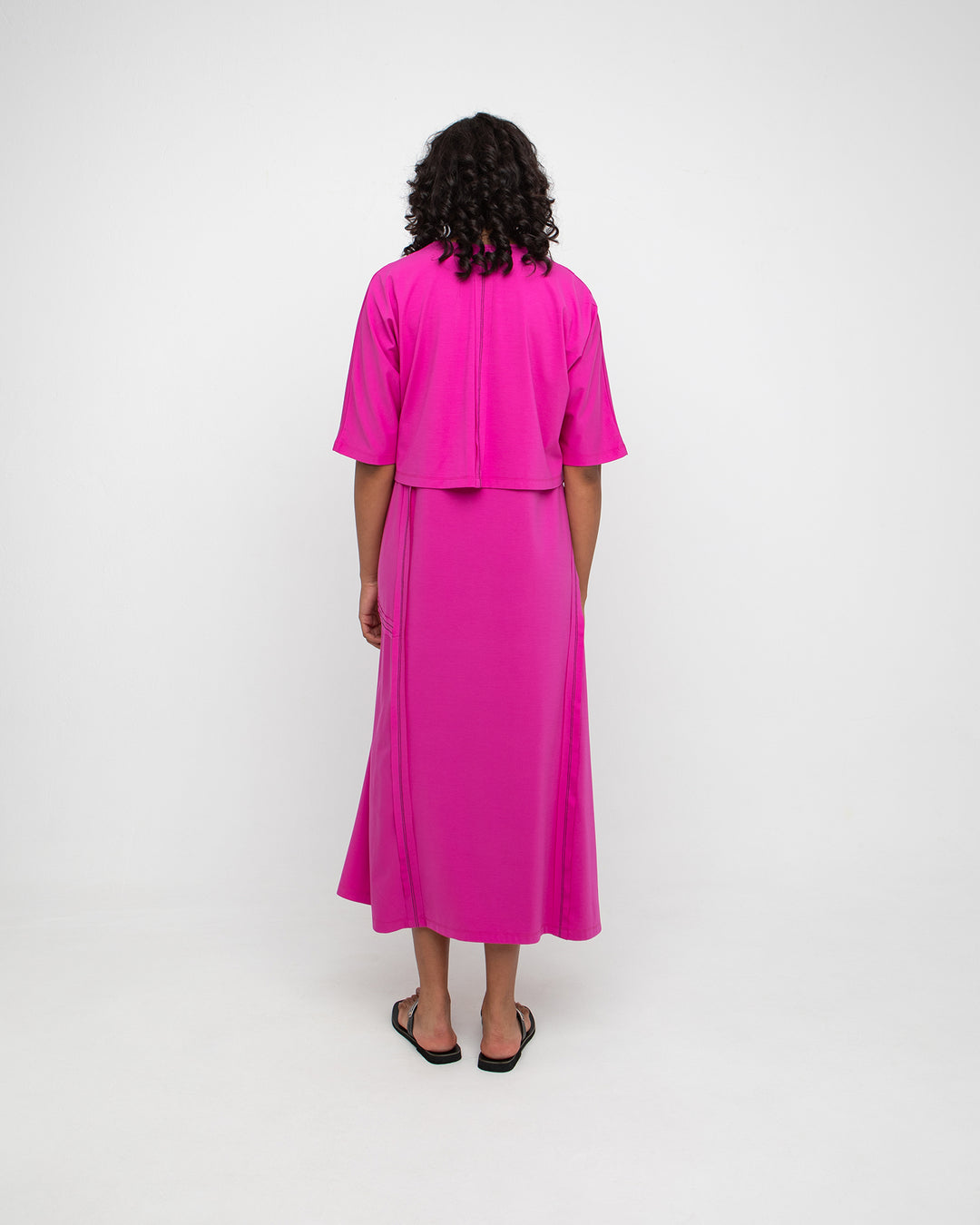Ozai N Ku Avant Cropped Cardigan, Fuchsia