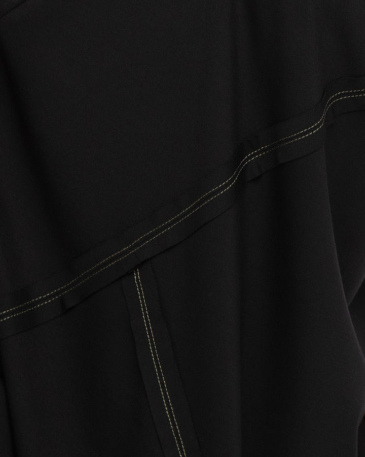 Ozai N Ku Ponte Stitch Point Tank, Black/Olive