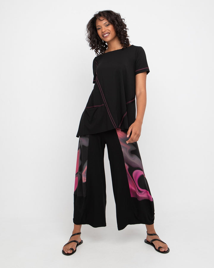 Ozai N Ku Fillmore Lantern Pants, Rose Swirl