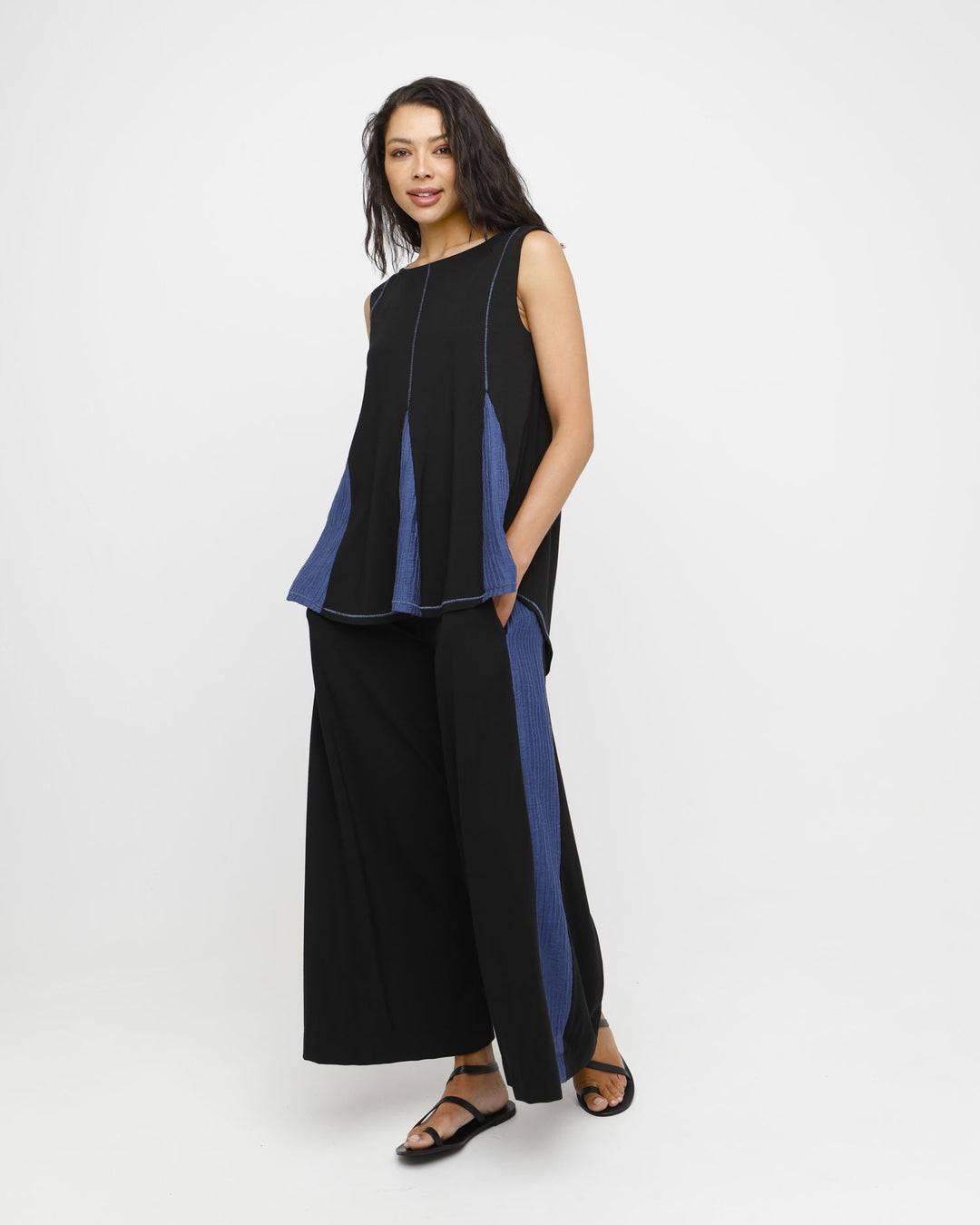 Ozai N Ku Nai Pants, Black/Blue