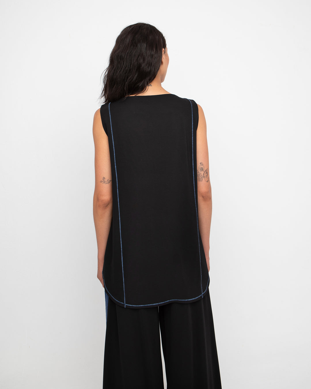 Ozai N Ku Styx Tank Top, Black/Blue