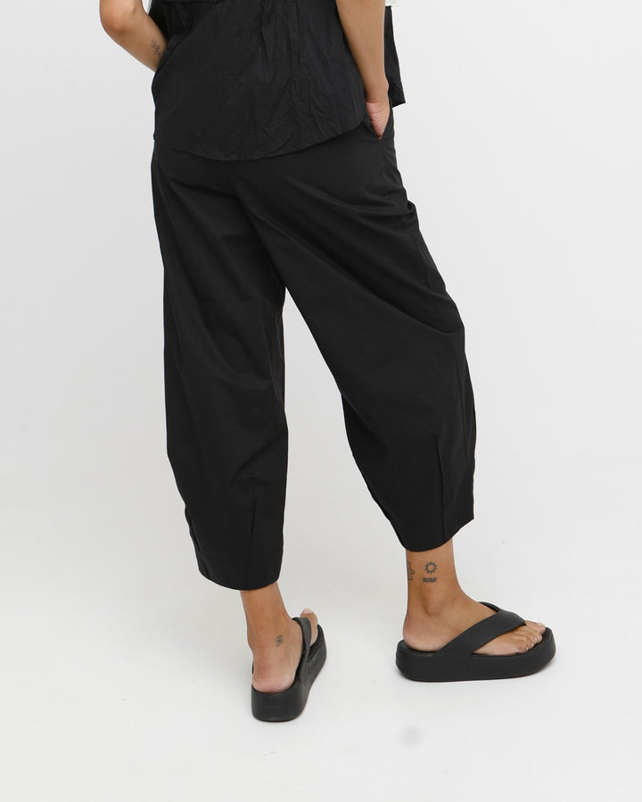 Ozai N Ku Pillar Cotton Pant, Black