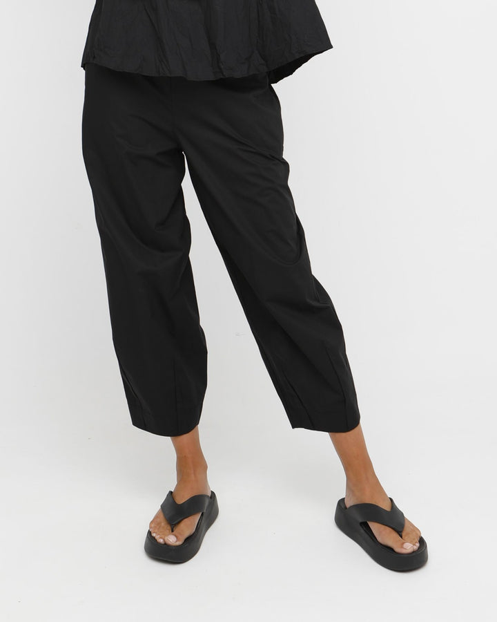 Ozai N Ku Pillar Cotton Pant, Black