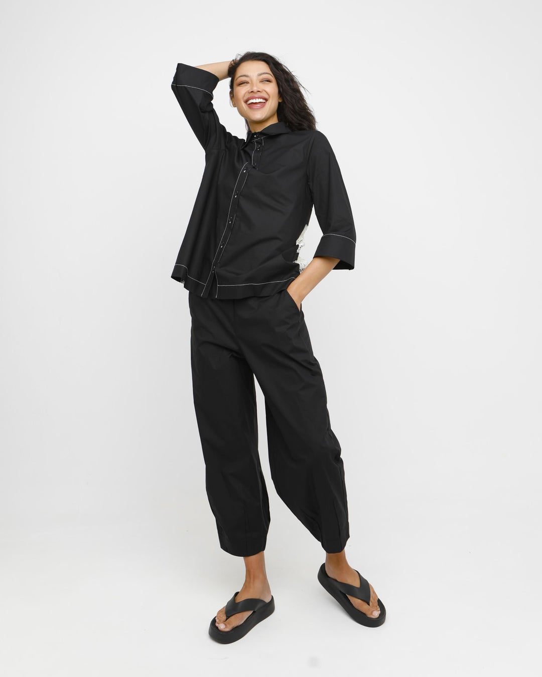 Ozai N Ku Ino Shirt, Black/Vanilla