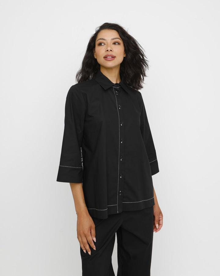 Ozai N Ku Ino Shirt, Black/Vanilla