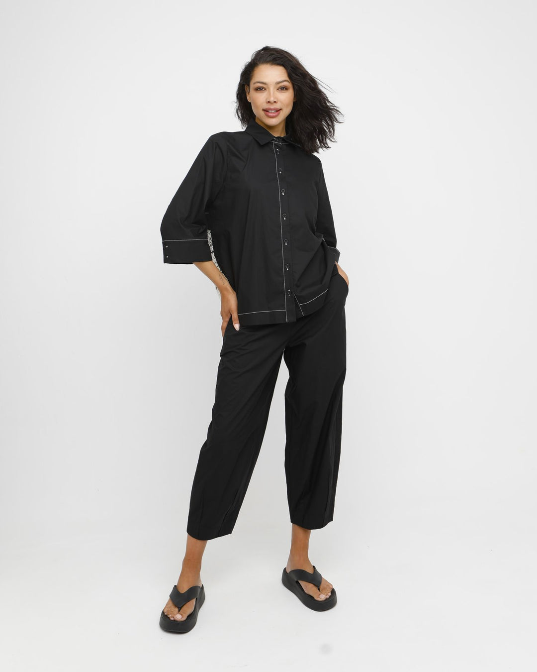 Ozai N Ku Ino Shirt, Black/Vanilla