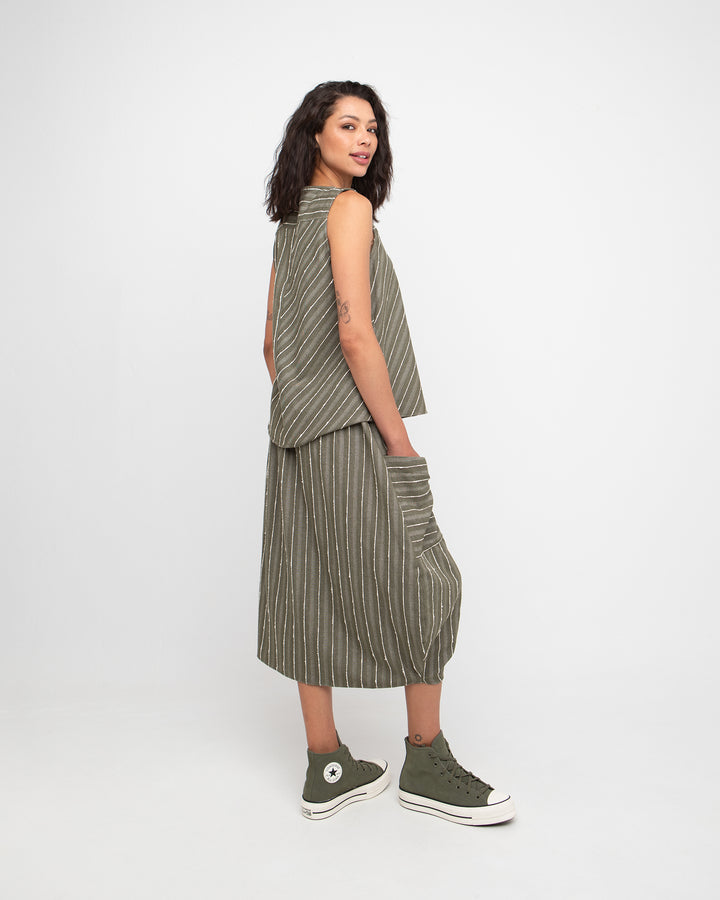 Ozai N Ku Agros Tank Top, Olive