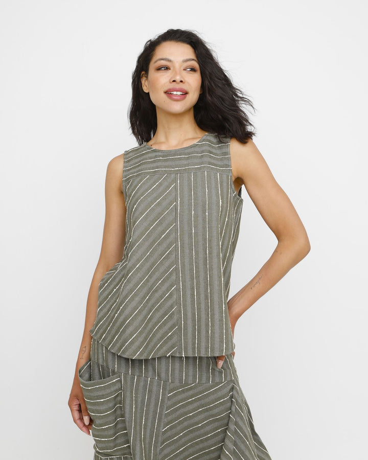 Ozai N Ku Agros Tank Top, Olive