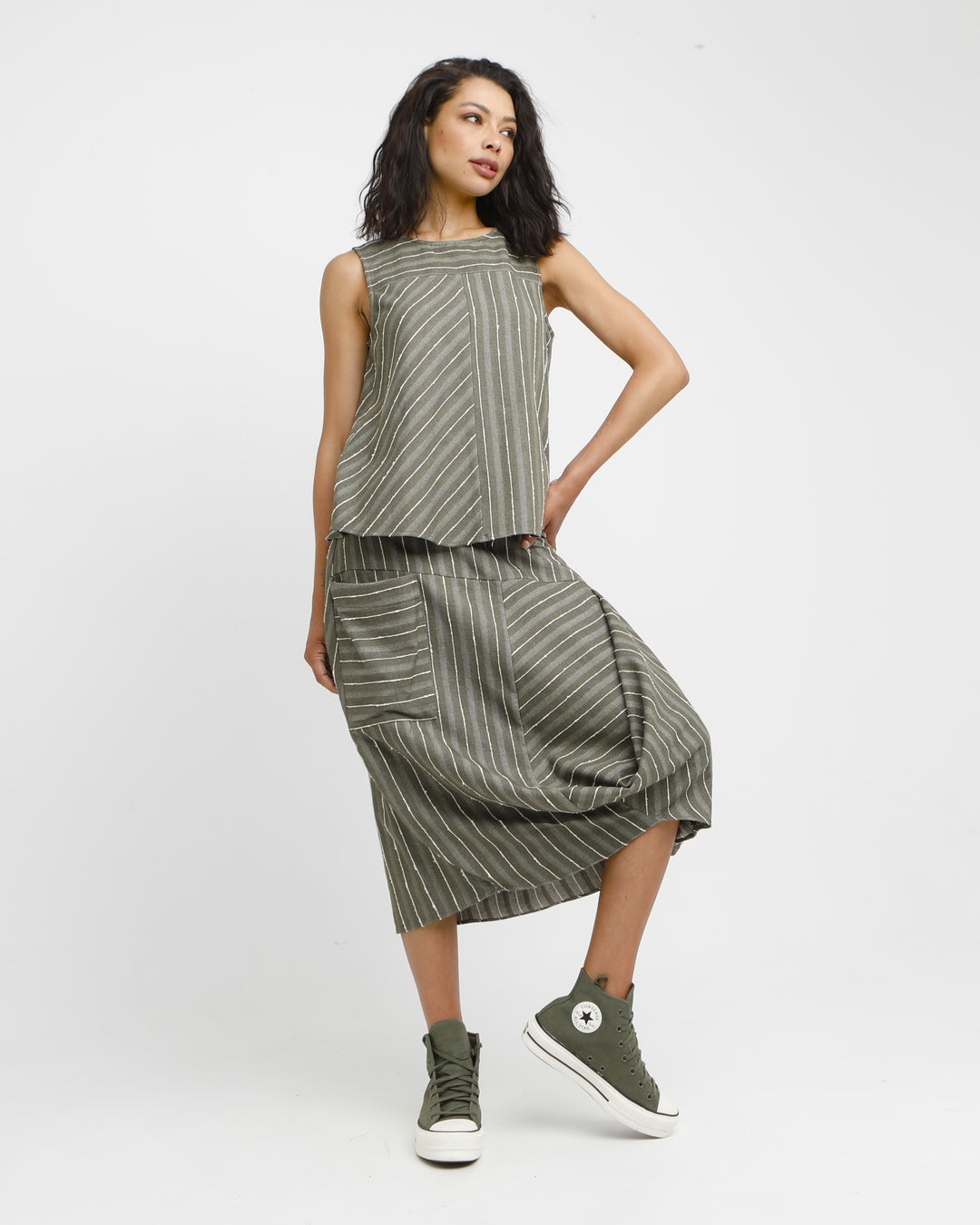 Ozai N Ku Agros Tank Top, Olive