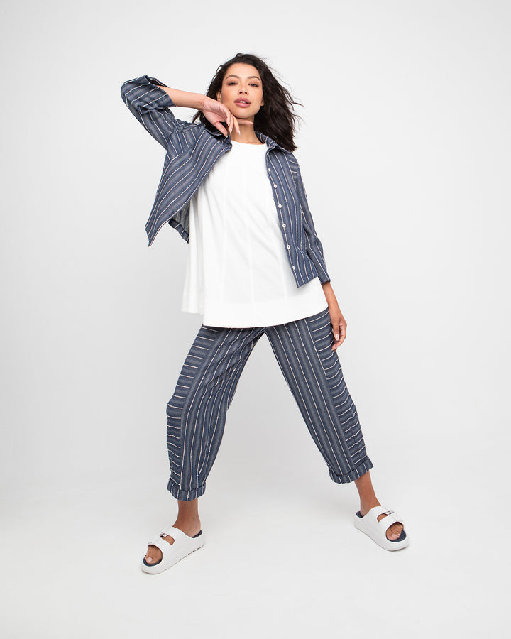 Ozai N Ku Kymo Shirt, Blue