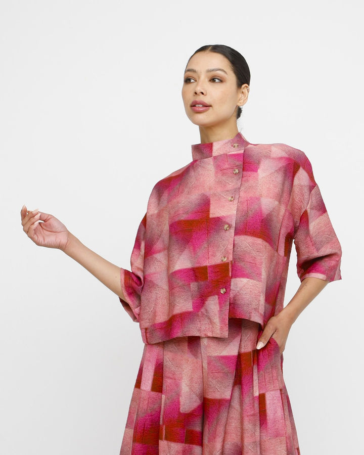 Ozai N Ku Aithe Shirt, Geo Pink