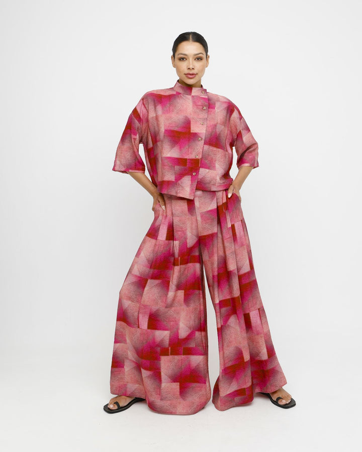 Ozai N Ku Aithe Shirt, Geo Pink