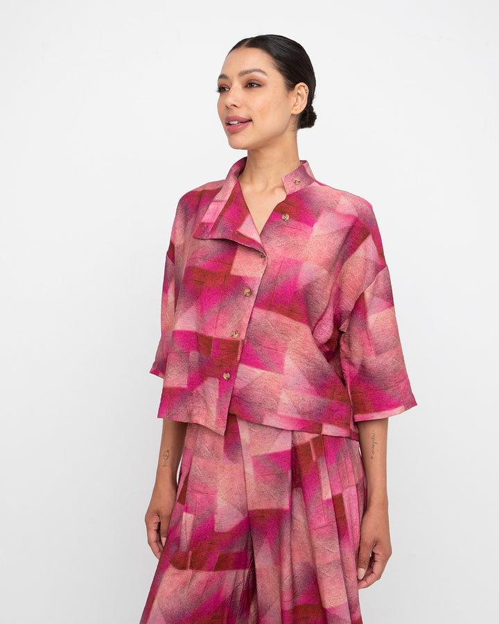 Ozai N Ku Aithe Shirt, Geo Pink