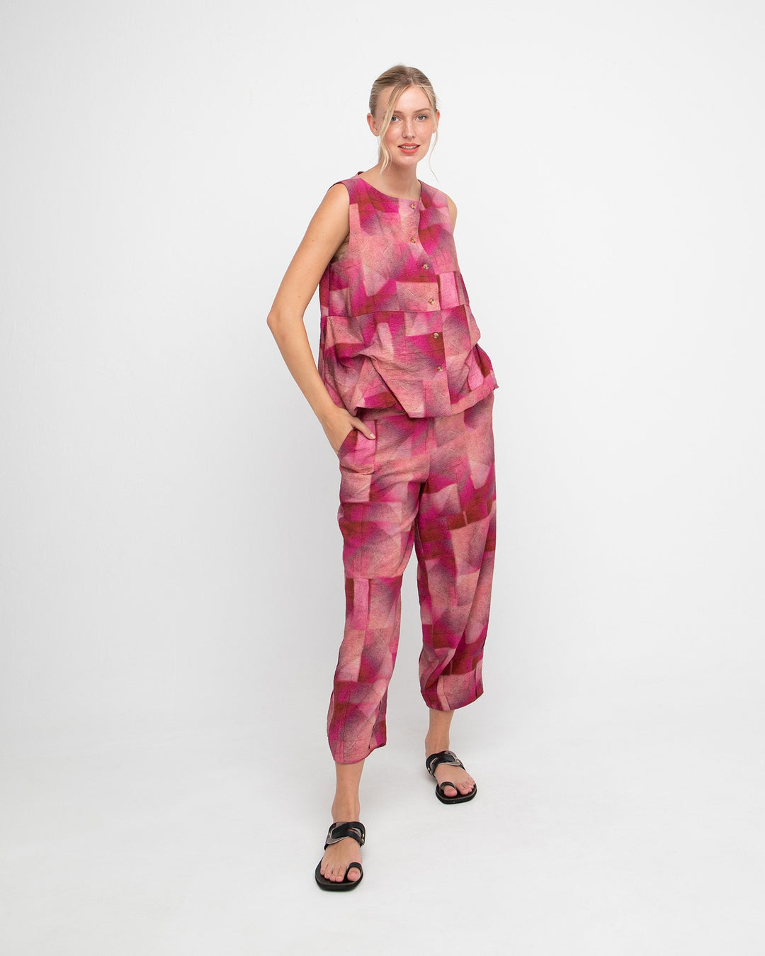 Ozai N Ku Silema Trouser, Geo Pink