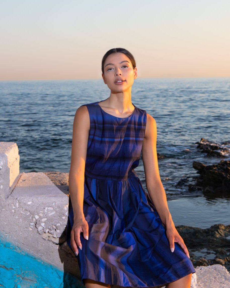 Ozai N Ku Noe Dress, Blue/Black